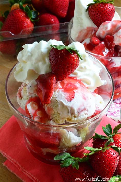 strawberry-shortcake-ice-cream-sundaes-katies-cucina image