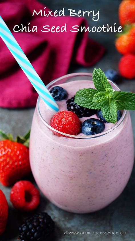 mixed-berry-chia-seed-smoothie-aromatic-essence image