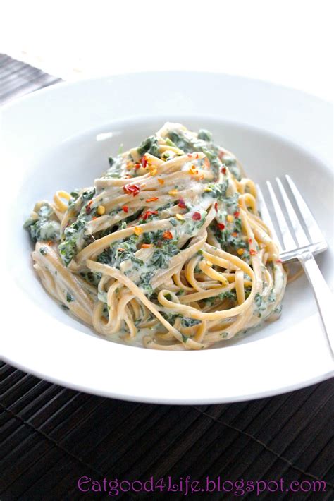 skinny-fettuccine-alfredo-with-spinach-eat-good-4-life image