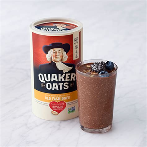 chocolate-banana-berry-smoothie-recipe-quaker-oats image