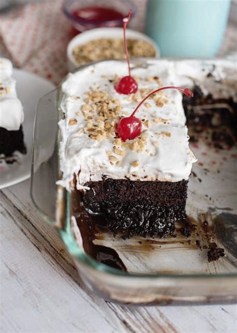 chocolate-sundae-cake-southern-plate image