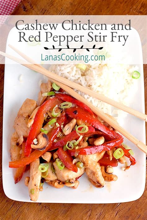 cashew-chicken-and-red-pepper-stir-fry-lanas-cooking image