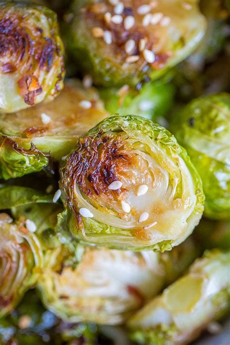 maple-sesame-ginger-roasted-brussels-sprouts-she image