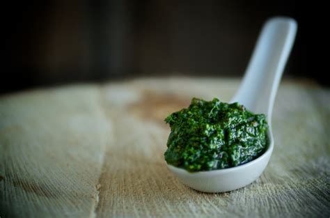 spicy-mustard-green-pesto-nourished-kitchen image