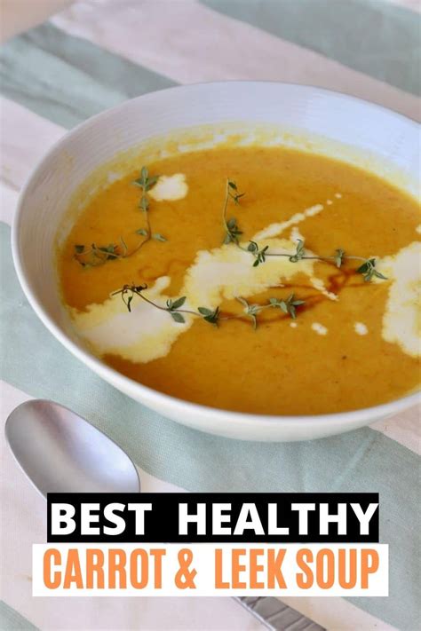 healthy-homemade-carrot-and-leek-soup image