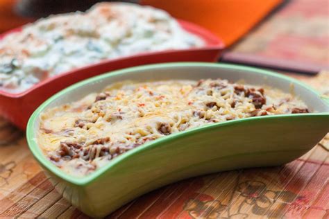 mexican-cheesy-chilli-bean-dip-recipe-archanas image