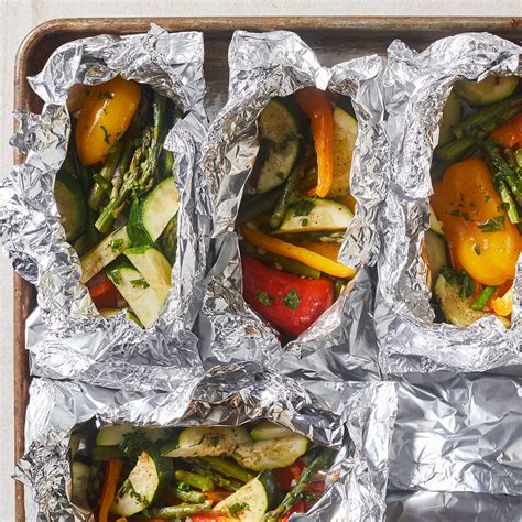 grilled-vegetables-in-foil-eatingwell image