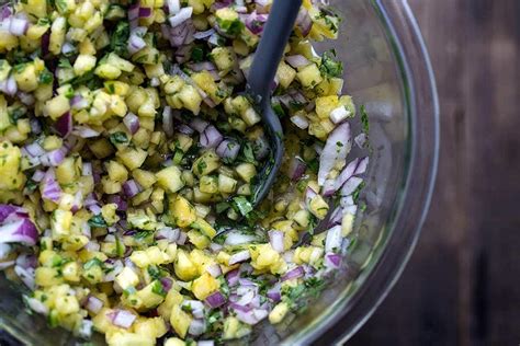 sweet-and-spicy-pineapple-salsa-recipe-savory-simple image