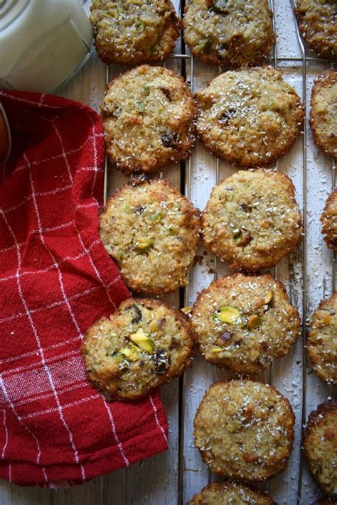 pistachio-oatmeal-drop-cookies-julias-cuisine image