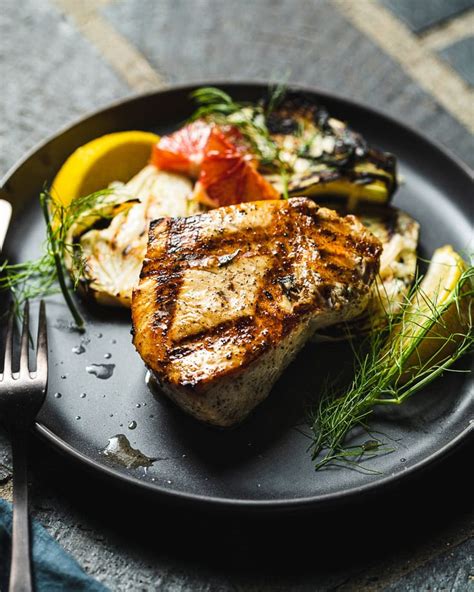 grilled-swordfish-recipe-with-lemon-butter-salt-pepper-skillet image