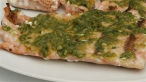 grilled-pesto-topped-salmon-recipe-tablespooncom image