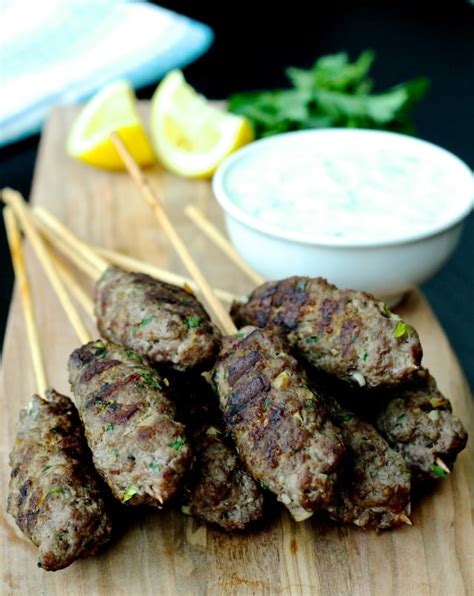 beef-kofta-kebabs-with-tzatziki-sauce-the-foodie image