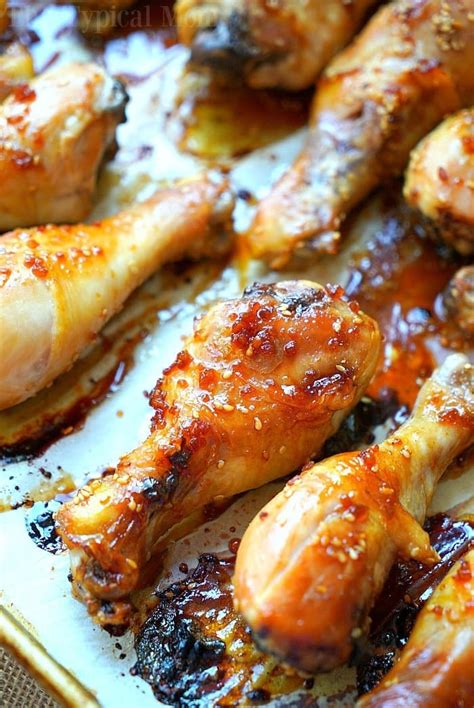 oven-baked-teriyaki-chicken-drumsticks-the-typical image