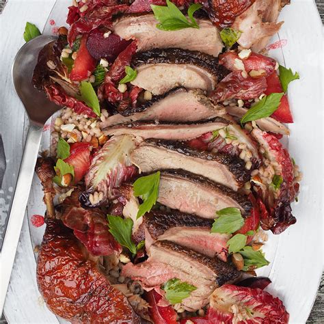 smoked-duck-barley-salad-with-lovage-plums-by image