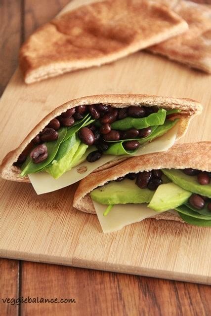healthy-delicious-avocado-black-bean-pita image