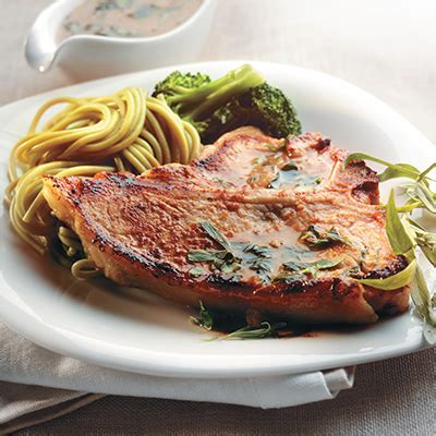 veal-chops-with-tarragon-honey-and-whole-grain-mustard image