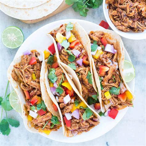 slow-cooker-honey-chipotle-chicken-taco image