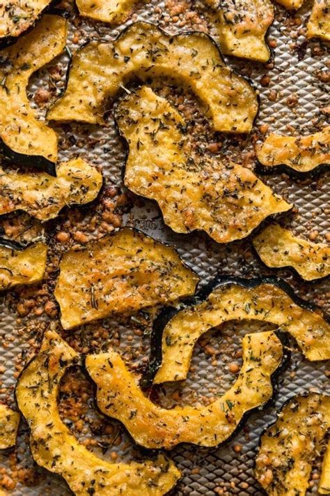 herb-roasted-acorn-squash-with-parmesan-savory image