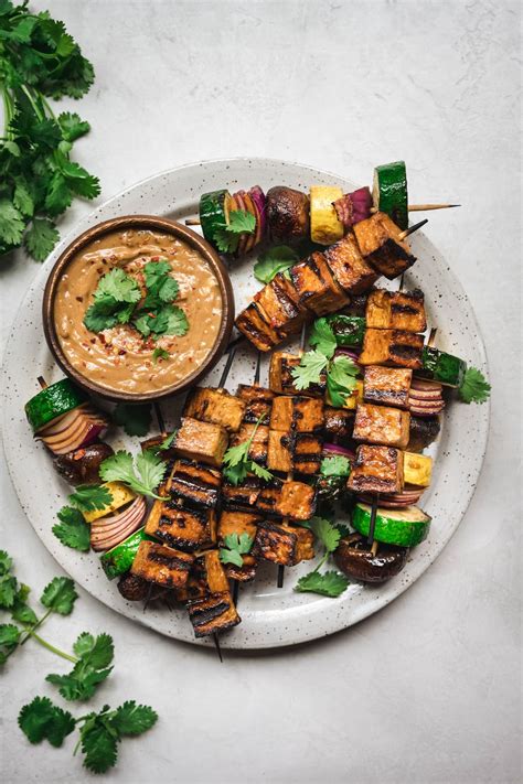 grilled-tofu-kebabs-with-peanut-sauce-crowded image