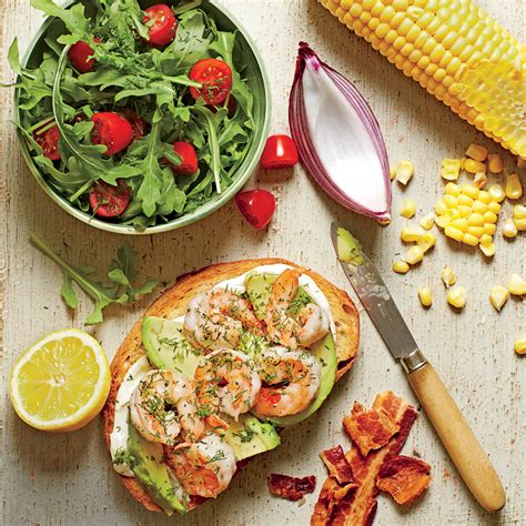 open-faced-shrimp-and-avocado-sandwiches image