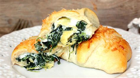 spinach-and-artichoke-stuffed-crescents image