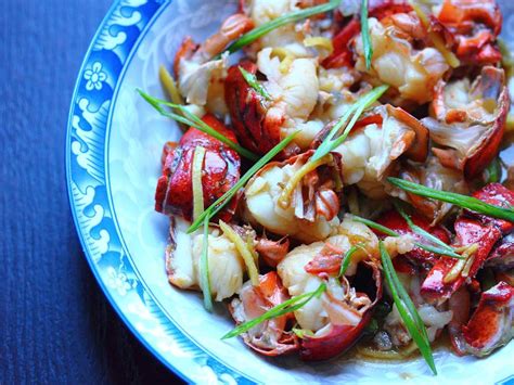 cantonese-stir-fried-lobster-with-ginger-and-scallions image