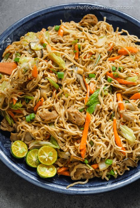 vegan-pancit-canton-filipino-stir-fried-noodles image
