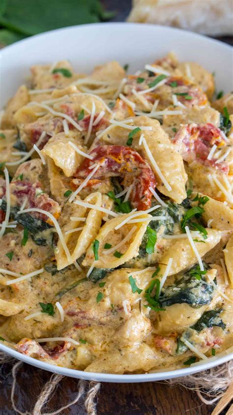 instant-pot-tuscan-chicken-pasta-video-sweet-and image