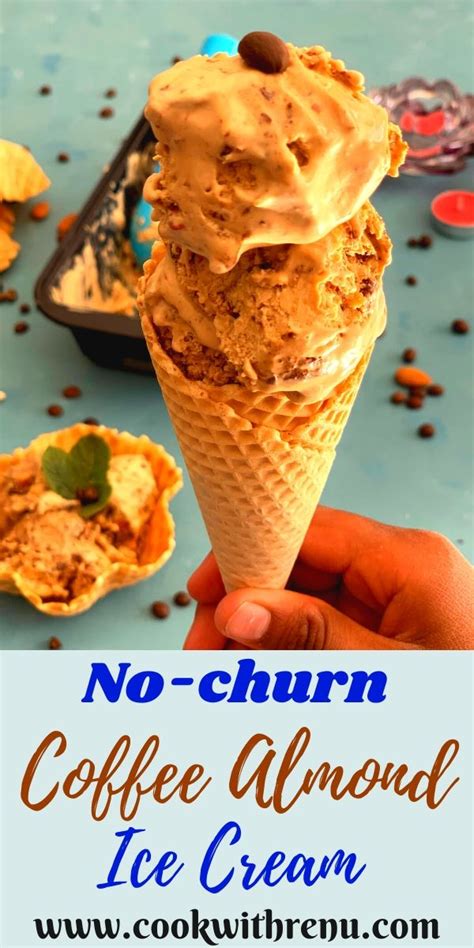 no-churn-coffee-almond-ice-cream-cook-with-renu image