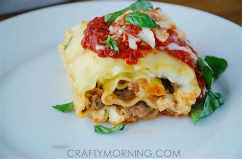 3-cheese-sausage-lasagna-roll-ups-recipe-crafty image