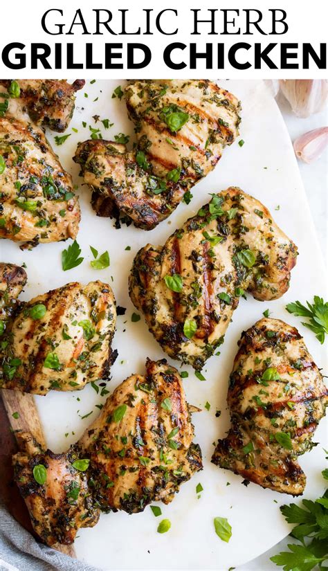 grilled-chicken-thighs-with-garlic-and-herbs-cooking image