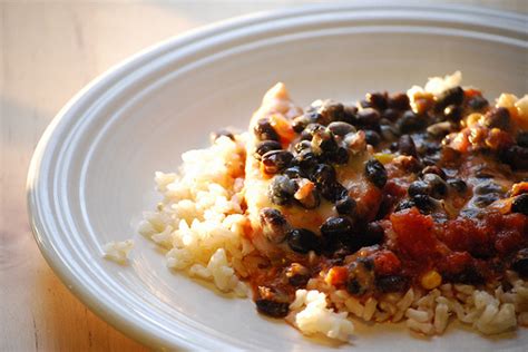 chicken-and-rice-with-black-bean-salsa image