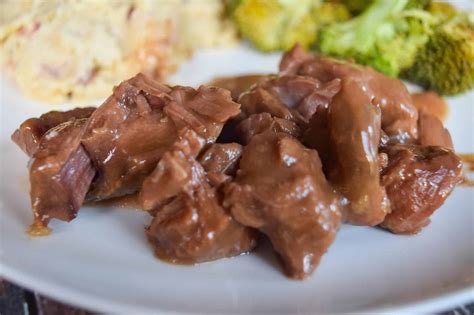 3-ingredient-crock-pot-steak-and-gravy-cuts-and image