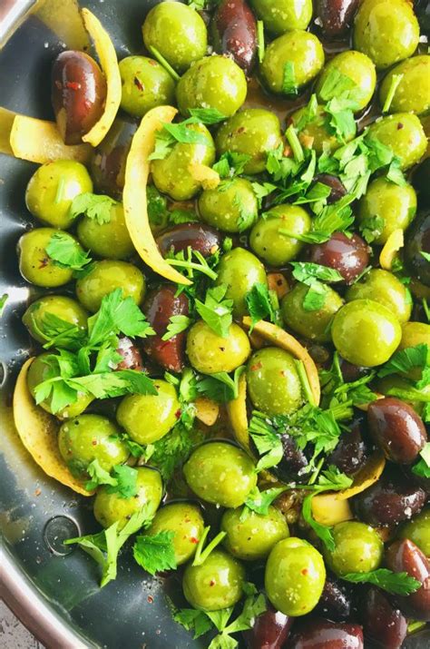 marinated-olives-recipe-warm-marinated-olives image