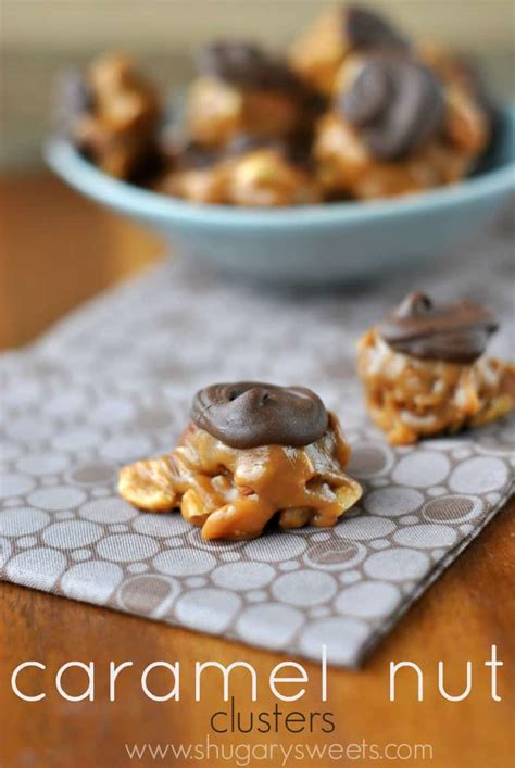 caramel-nut-clusters-recipe-shugary-sweets image