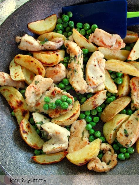 pan-cooked-chicken-with-potatoes-and-peas image