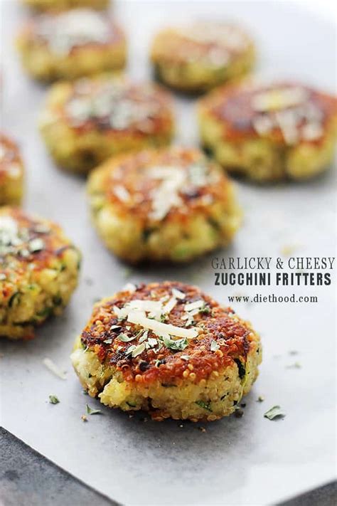 garlicky-cheesy-quinoa-zucchini-fritters-easy-zucchini image
