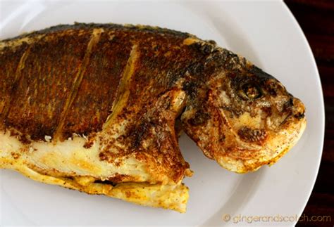 emirati-recipe-fried-fish-sa-mak-ma-ga-lee-ginger image