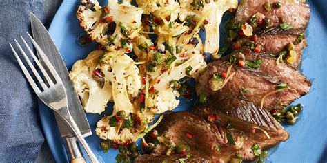 steak-and-cauliflower-with-caper-relish-womans-day image