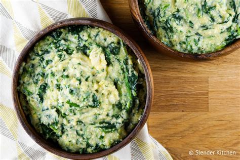 creamy-spinach-polenta-slender-kitchen image
