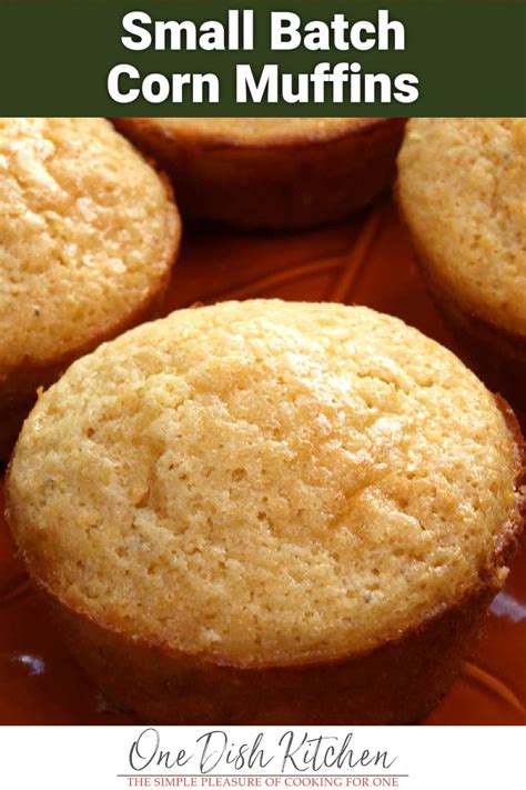 corn-muffins-recipe-small-batch-one-dish-kitchen image