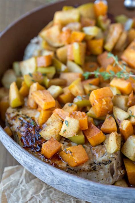 pork-chops-with-cinnamon-apples-and-butternut-squash image