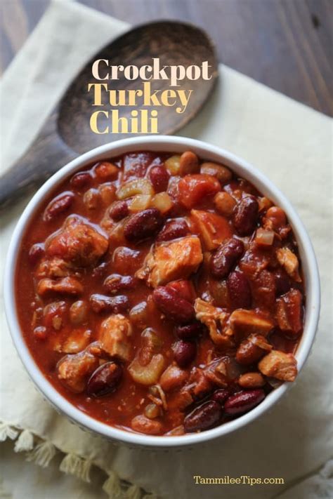 easy-homemade-crockpot-turkey-chili-recipe-your image