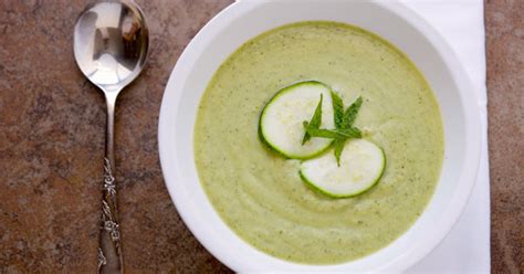 chilled-zucchini-yogurt-soup-with-fresh-mint-the image