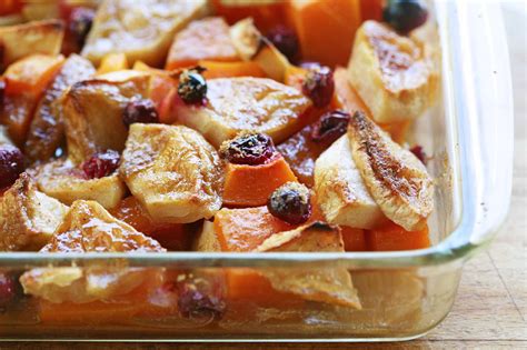 butternut-squash-apple-cranberry-bake-recipe-simply image