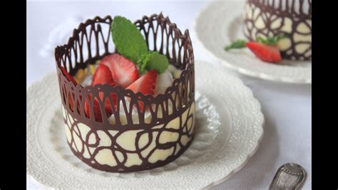how-to-make-chocolate-lace-dessert-cups-youtube image