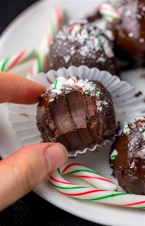 5-ingredient-peppermint-chocolate-truffles-baker-by image