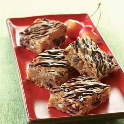 cherry-almond-blonde-brownies-recipe-land-olakes image