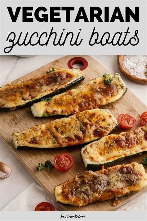 vegetarian-zucchini-boats-recipe-easy-zucchini-dinner-idea image