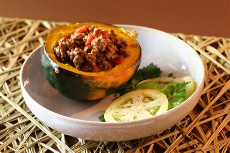 baked-stuffed-squash-with-beef-and-tomatoes image